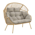 Chartwell - 2 Seat Standing Egg Chair in Light Brown on Natural