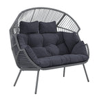 Chartwell - 2 Seat Standing Egg Chair in Dark Grey on Grey
