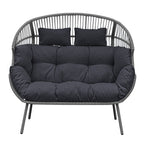 Chartwell - 2 Seat Standing Egg Chair in Dark Grey on Grey
