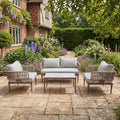 Brimham - Sofa, 2 Chair & Table Set in Brown