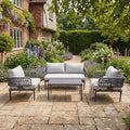 Brimham - Sofa, 2 Chair & Table Set in Grey