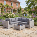 Croome - 5 Seat Modular L-Shape Corner Set in Grey