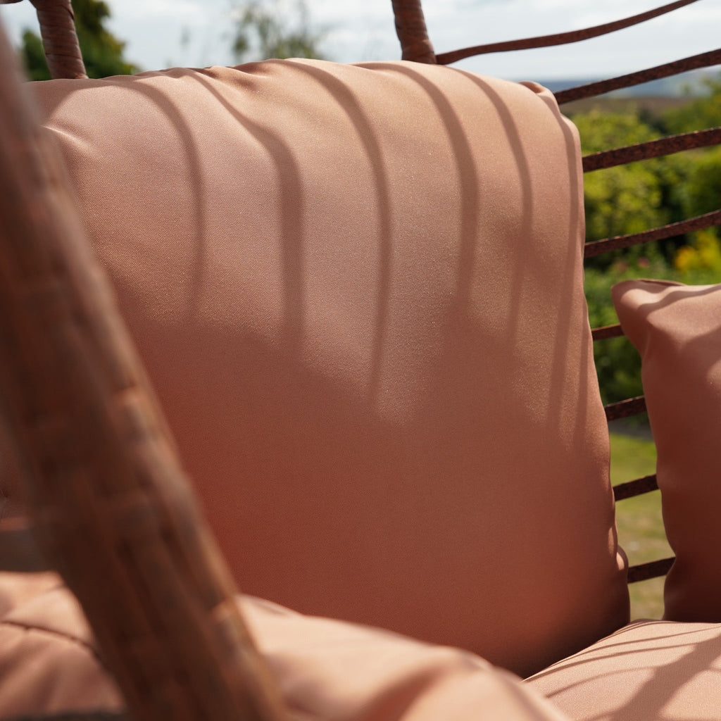 Cotehele - Single Egg Chair in Brown on Brown