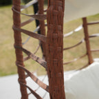 Cotehele - Single Egg Chair in Cream on Brown