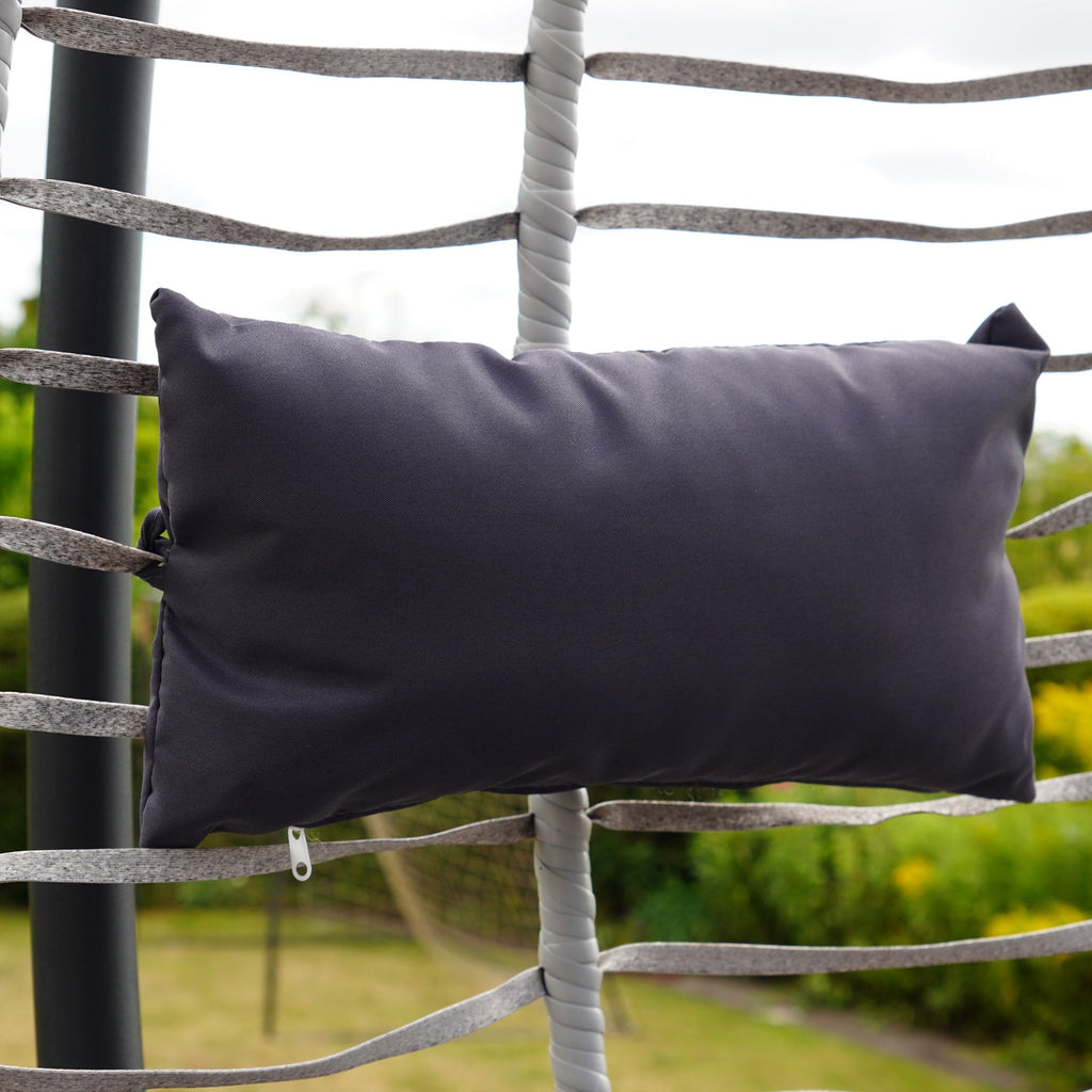 Cotehele - Single Egg Chair in Dark Grey on Grey