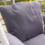 Cotehele - Single Egg Chair in Dark Grey on Grey