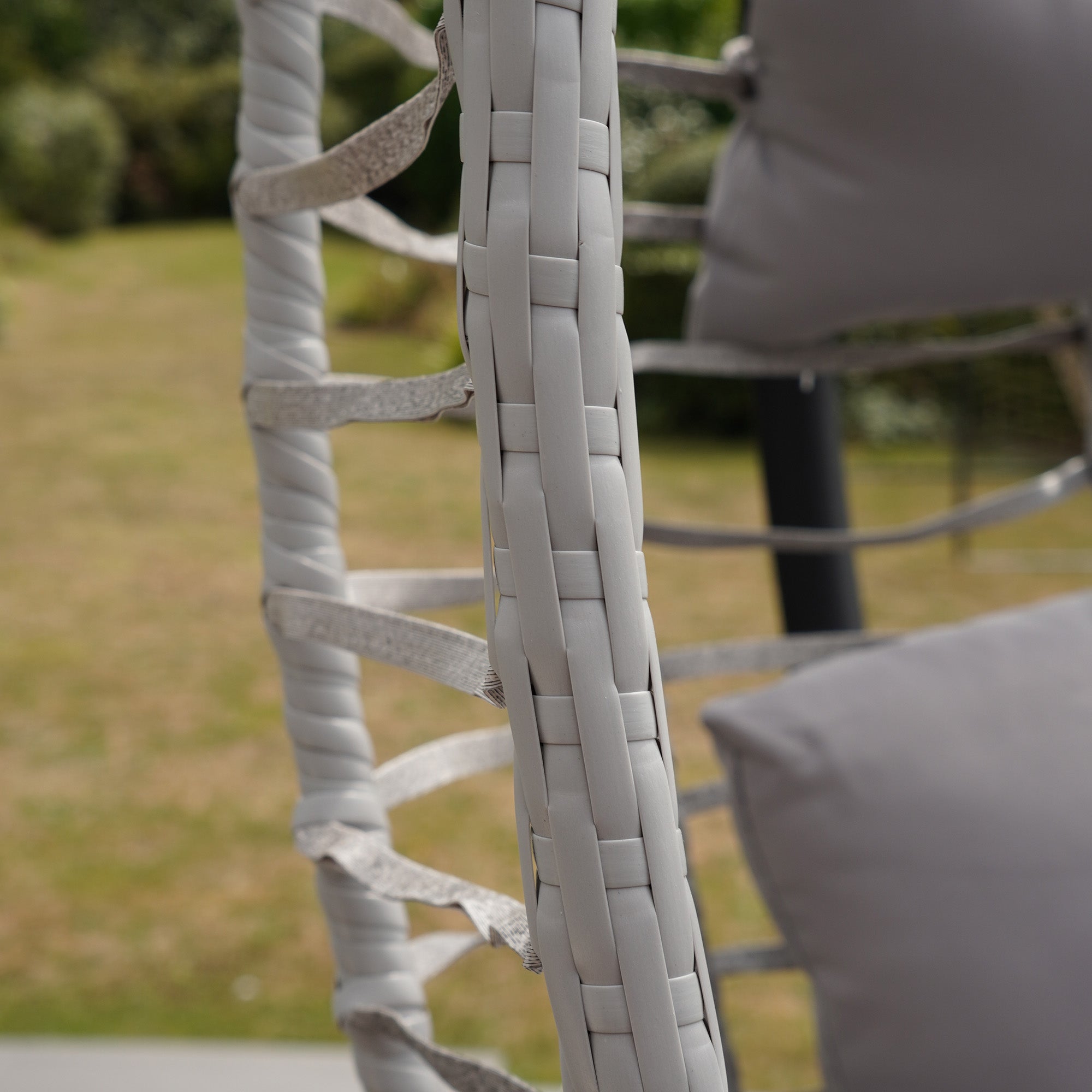 Cotehele - Single Egg Chair in Dark Grey on Grey