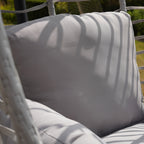 Cotehele - Single Egg Chair in Light Grey on Grey