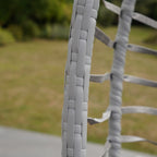 Cotehele - Single Egg Chair in Light Grey on Grey