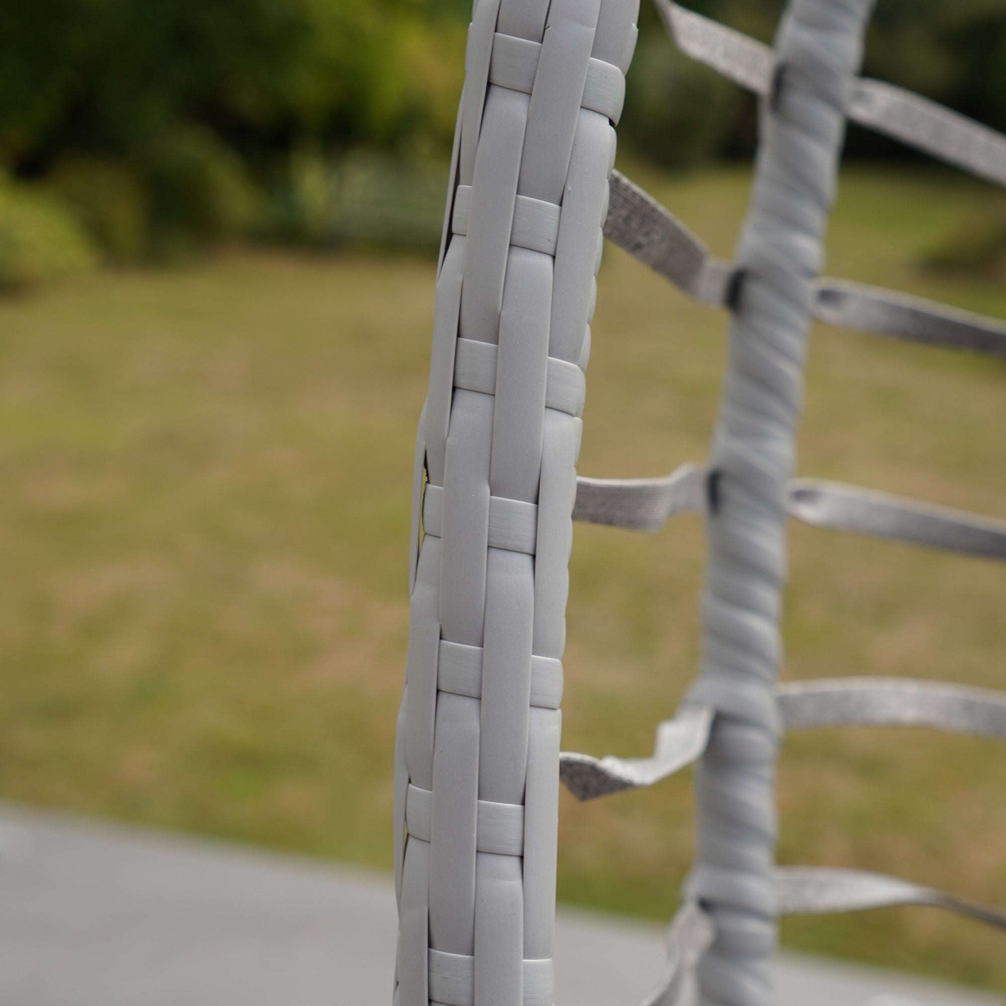 Cotehele - Single Egg Chair in Light Grey on Grey