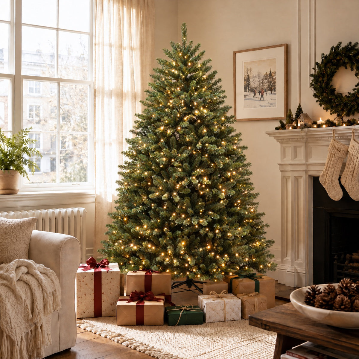 Clumber - 6ft Pre-Lit Artificial Christmas Tree