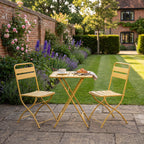 Hidcote - Folding Patio Set in Yellow