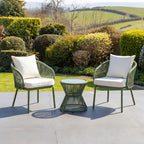 Sissinghurst - 3 Piece Patio Set in Cream on Green