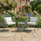 Stourhead - 3 Piece Patio Set in Cream on Green