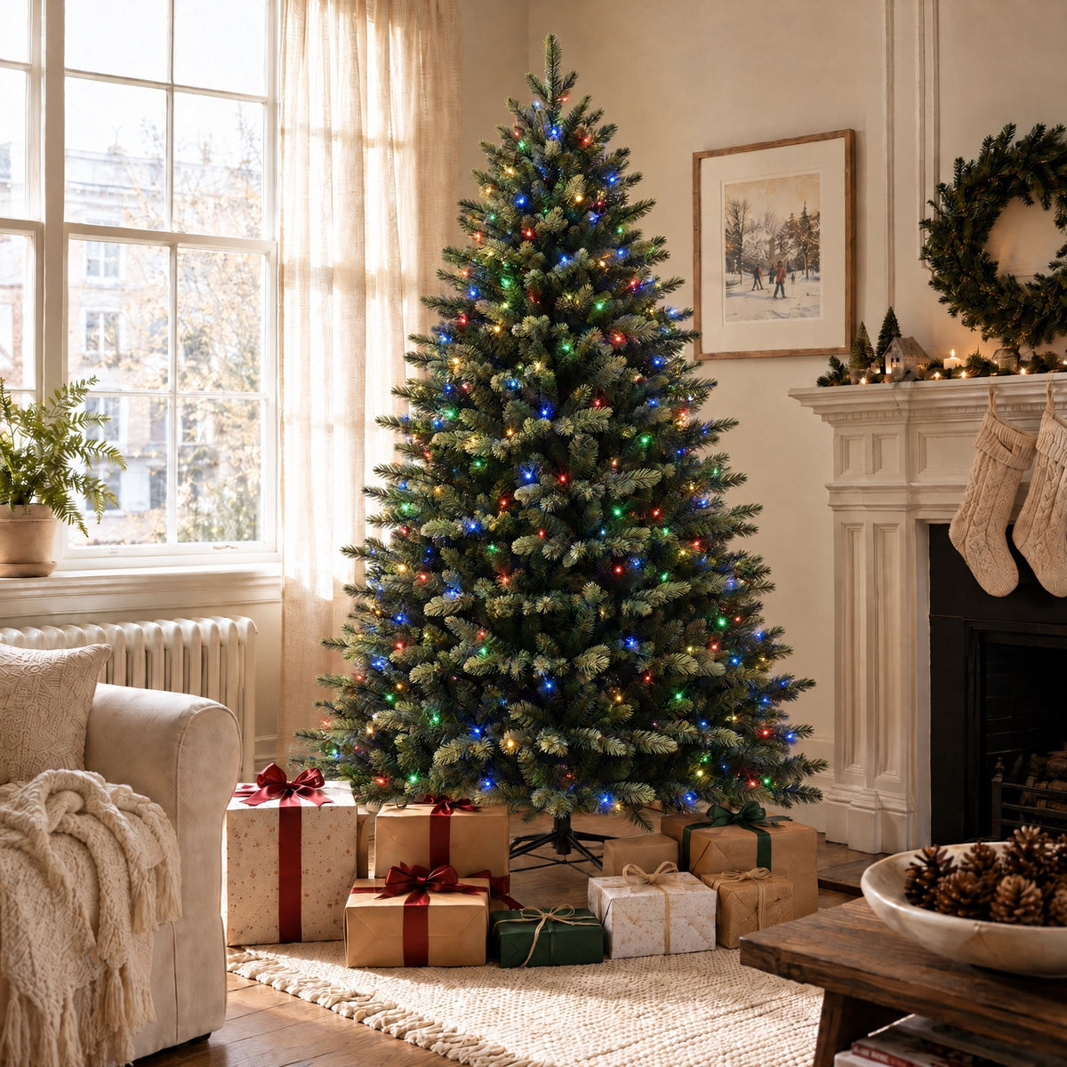 Knightshayes - 5ft Pre-Lit Artificial Christmas Tree