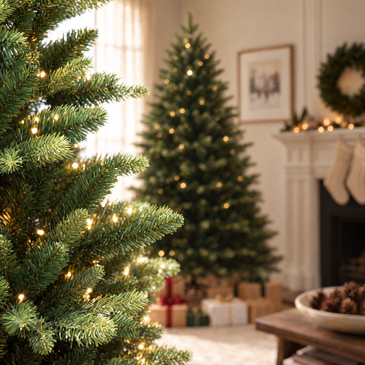 Knightshayes - 6ft Pre-Lit Artificial Christmas Tree