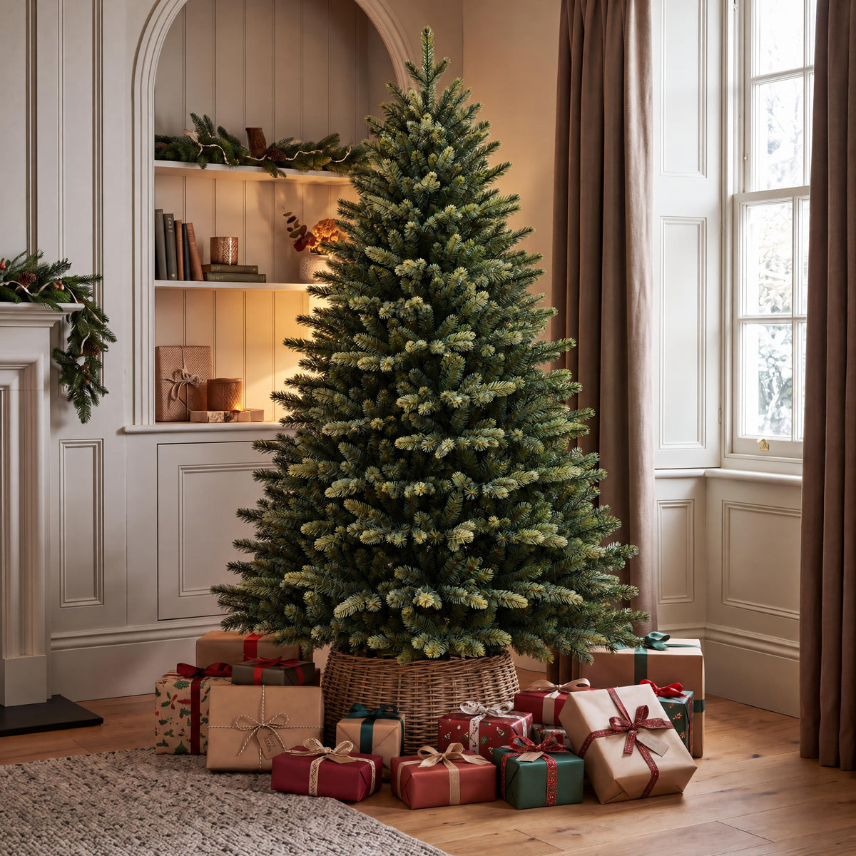 Knightshayes - 6ft Pre-Lit Artificial Christmas Tree