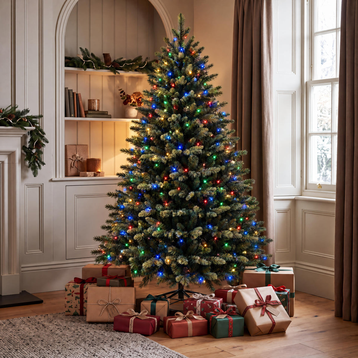 Knightshayes - 6ft Pre-Lit Artificial Christmas Tree