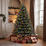 Knightshayes - 7ft Pre-Lit Artificial Christmas Tree