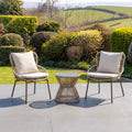 Nunnington - 3 Piece Patio Set in Cream on Natural