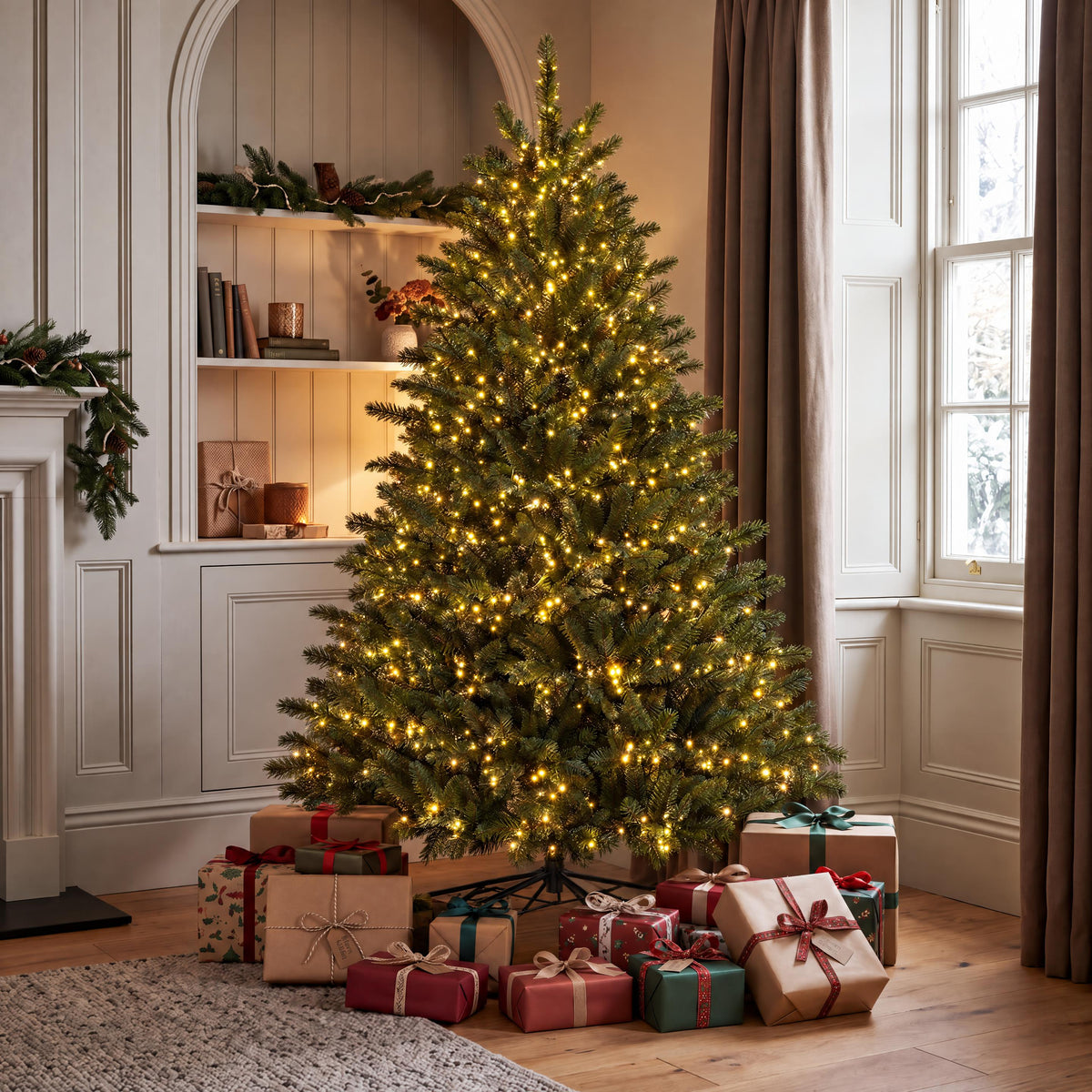 Nostell - 6ft Pre-Lit Artificial Christmas Tree