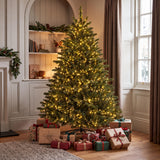 Nostell - 7ft Pre-Lit Artificial Christmas Tree