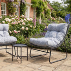 Polesden - 3 Piece Patio Set in Grey on Grey