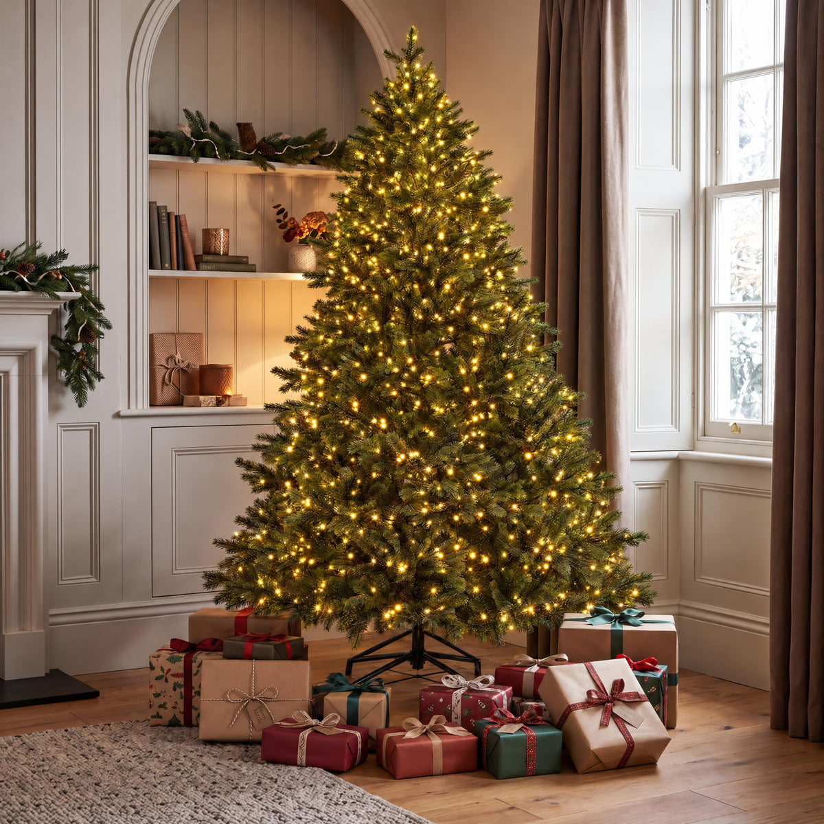 Rufford - 6ft Pre-Lit Artificial Christmas Tree