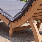 Snowshill - Curve Sun Lounger in Grey