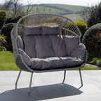 Chartwell - 2 Seat Standing Egg Chair in Dark Grey on Grey